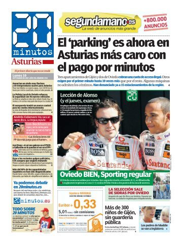 El 'parking' es ahora en Asturias más caro con el pago ... - 20 Minutos