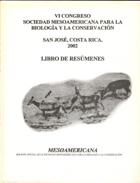 t - Sociedad Mesoamericana para la Biología y la Conservación