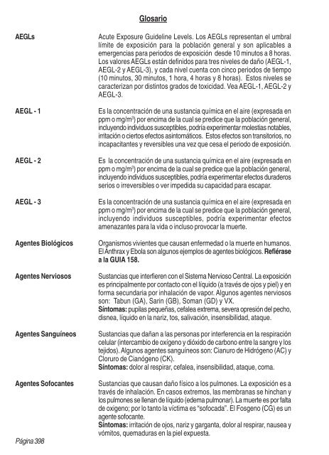 Guia de Respuesta en caso de Emergencia - 2008 - PHMSA