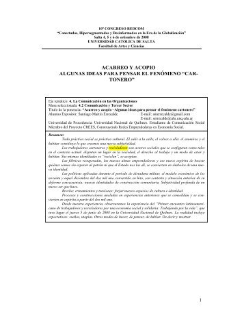 4.2 Acarreo y acopio - Universidad Católica de Salta