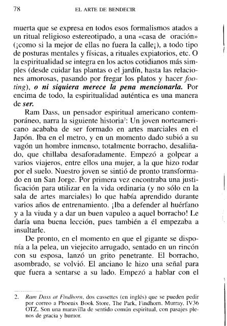 El Arte de bendecir. Para vivir espiritualmente la vida cotidiana