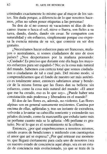 El Arte de bendecir. Para vivir espiritualmente la vida cotidiana