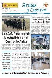 Suplemento Armas y Cuerpos nº 353 Mayo 2012 - Ejército de tierra