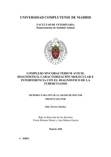 Complejo Mycobacterium avium - Centro de Vigilancia Sanitaria ...