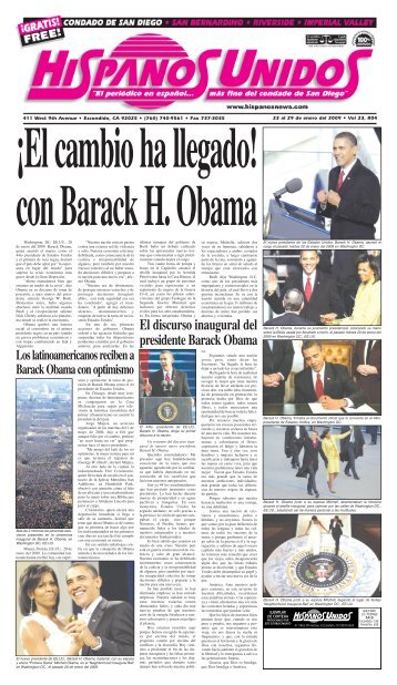 El discurso inaugural del presidente Barack ... - Hispanos Unidos