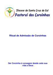 Ritual de Admissão de Coroinhas - Coroinhas Servidores