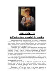 SER ACÓLITO A Essência primordial do acólito