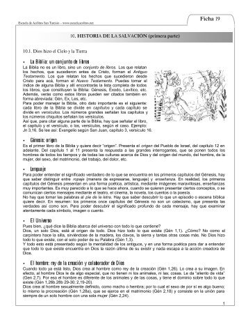 19 Historia de la salvacion (primera parte). - El que busca encuentra