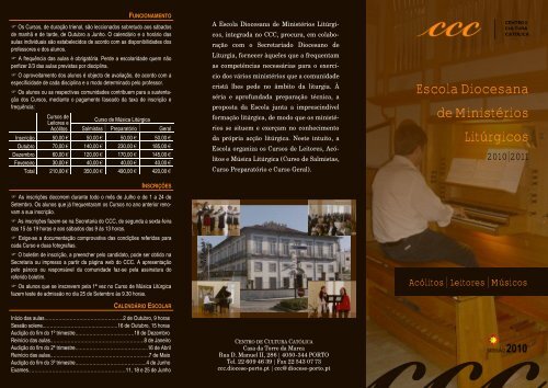 CCC - Centro de Cultura Católica - Diocese do Porto