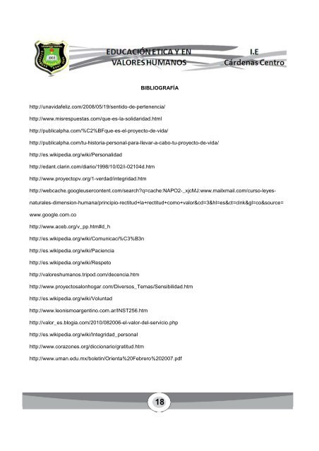 modulo etica y en valores humanos ciclo vi grado once