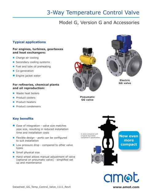 3-Way Temperature Control Valve - Amot