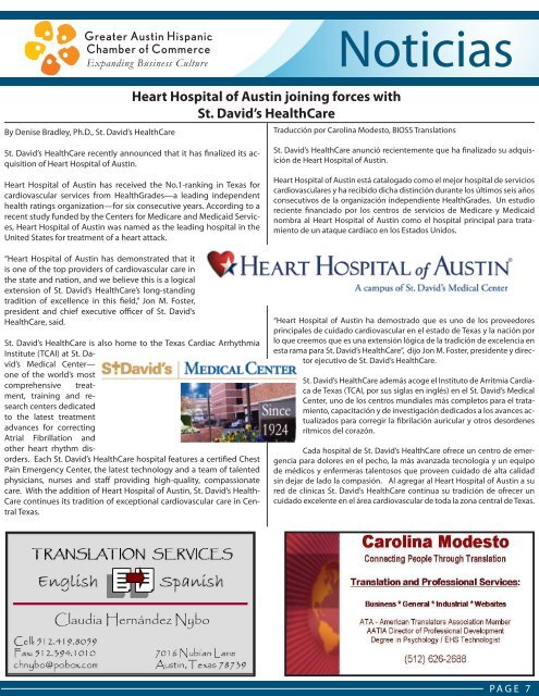 Noticias - Greater Austin Hispanic Chamber of Commerce