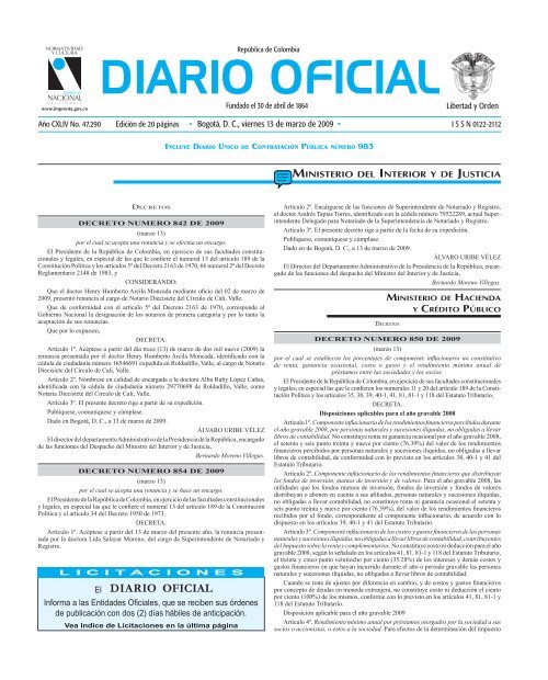 DIARIO OFICIAL