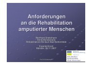 Anforderungen an die Rehabilitation amputierter Menschen aus Sicht