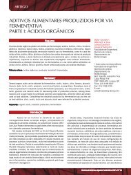 ácidos orgânicos - Revista Analytica