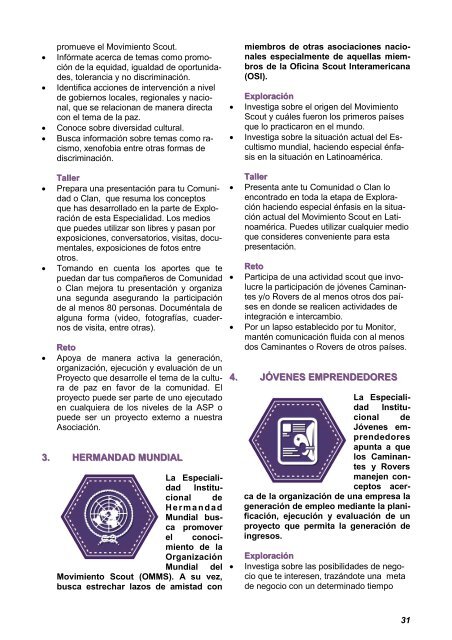 Manual de Especialidades (Caminantes y Rovers) - Scouts del Perú