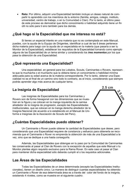 Manual de Especialidades (Caminantes y Rovers) - Scouts del Perú