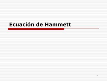 Ecuación de Hammett - Yolanda-rios.net