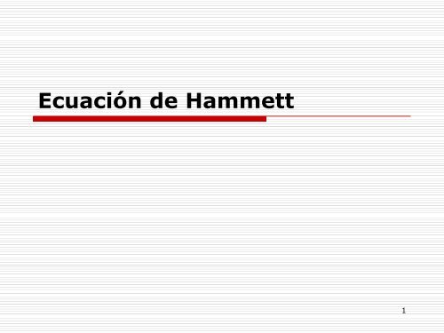 Ecuación de Hammett - Yolanda-rios.net