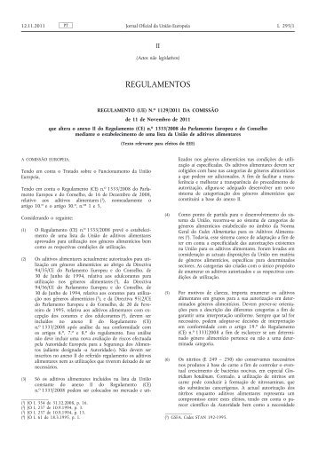 Regulamento (UE) n.o 1129/2011 da Comissão, de 11 ... - EUR-Lex