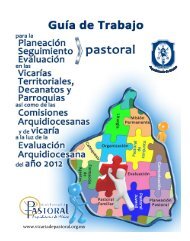 guía de trabajo para la planeación - Vicaría de Pastoral