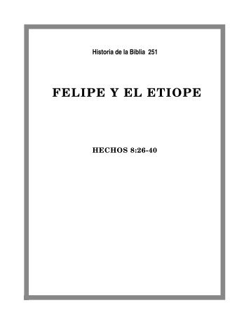 FELIPE Y EL ETIOPE - Horizonte Internacional