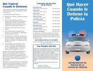 Qué Hacer Cuando le Detiene la Policía - City of Phoenix