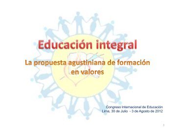 Educar para la interioridad - Colegio San Agustín