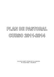 Plan Pastoral 2011-14. - Agustinos Valencia