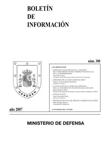 Boletín de Información 300 - Ministerio de Defensa