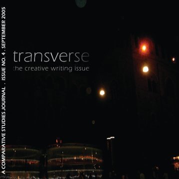 transverse transverse - Centre for Comparative Literature ...