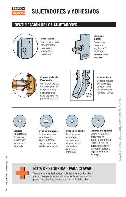 Catalog: Conectores Para Proyectos del Hogar - Simpson Strong-Tie