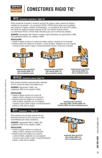 Catalog: Conectores Para Proyectos del Hogar - Simpson Strong-Tie