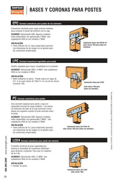 Catalog: Conectores Para Proyectos del Hogar - Simpson Strong-Tie