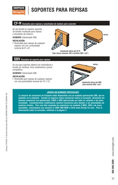 Catalog: Conectores Para Proyectos del Hogar - Simpson Strong-Tie