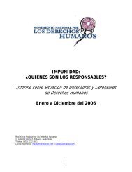 Informe sobre Situacin de Defensoras y Defensores ... - Albedrio.org
