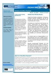 acuifero guarani - Auditoría General de la Nación