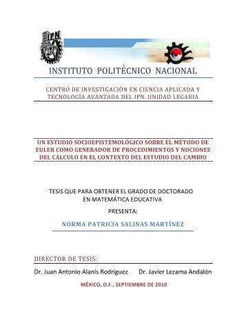 Salinas, P. (2010). - Repositorio Digital - Instituto Politécnico Nacional