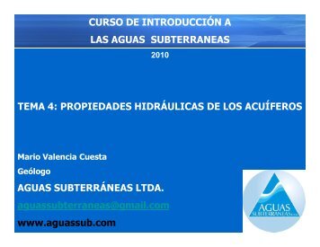 hidrogeología básica - Aguas Subterráneas Ltda.