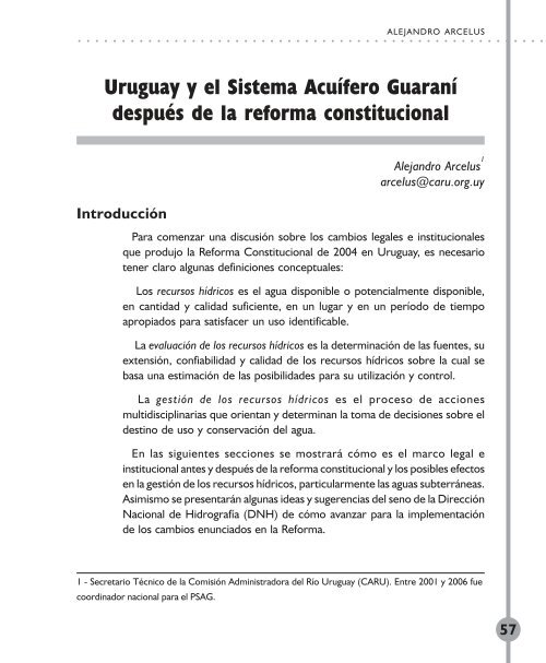 Acuífero Guaraní 2da edicion.pmd - Casa Bertolt Brecht