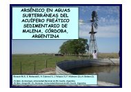 arsénico en aguas subterráneas del acuífero freático - Comisión ...