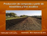 Producción de composta a partir de biosólidos y lirio acuático