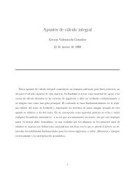 Apuntes de cálculo integral