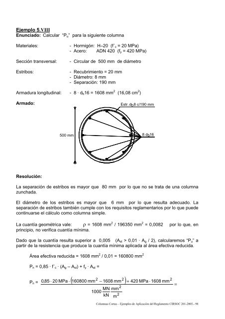 COLUMNAS CORTAS SIMPLES Y ZUNCHADAS - INTI