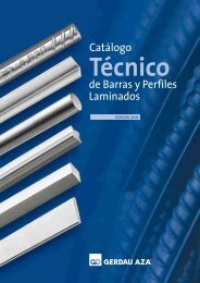 Catálogo Técnico Barras y Perfiles de Acero Laminado - Gerdau AZA