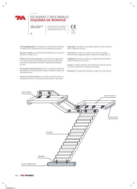 ESCALERAS Y DESCANSILLO ESQUEMA DE MONTAJE - Trumes