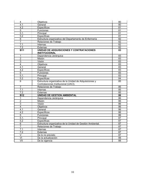 MANUAL DE ORGANIZACIÓN Y FUNCIONES HOSPITAL ...