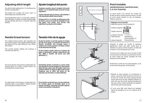 Instruction Book Libro de Instrucciones Livret d'Instructions ... - Singer