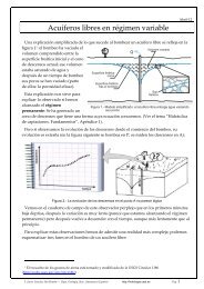 Acuíferos libres en régimen variable
