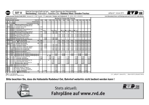 Linie 327 (PDF, 426KB) - Regionalverkehr Dresden